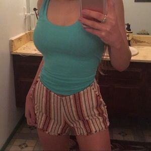 Zara High Waisted Knitted Shorts.